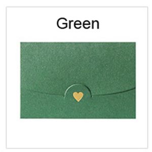 Enveloppe couleur Vert Bourgeon 75x100 mm 120g - Paquet de 20