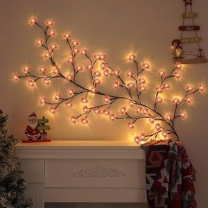 Arbre à LED fleur de cerisier 84 LED Blanc chaud 120 cm-S22463