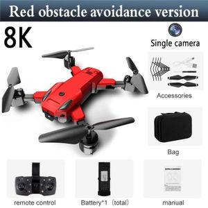 DRONE 8K-Rouge-Éviter-1C-Drone Q6 avec caméra HD, 8K, 6K