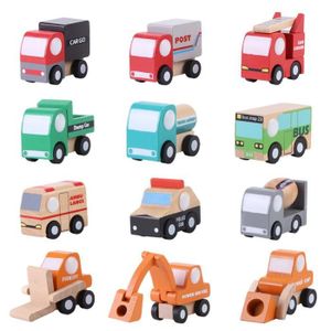 JEU D'APPRENTISSAGE  Lot de 12 Petites Voitures en Bois Jouets Pédagog