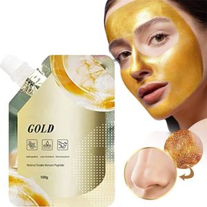 GOMMAGE VISAGE Anti-Aging Gold Face Mask,Retinol Snake Venom Peptide Gold Mask,Collagen Face Mask,Gold Peel Mask,Deeply Cleans Face and Moisturizes