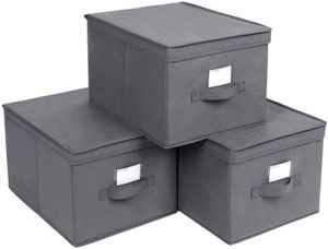 Boîte De Rangement , 28 x 28 x 28 cm, Noir, 1 Trou Métallique, Pliable, En  Tissu, Compatible Avec Cube Organizer Pour Organise[701] - Cdiscount Maison