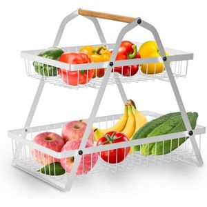 PORTE FRUITS - COUPE  Corbeille À Fruits À 2 Étages - Panier À Fruits - 