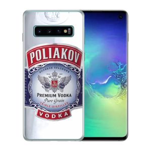 VODKA Coque pour Samsung Galaxy S10 vodka poliakov