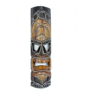 Fabrication 100/% Artisanal Masque Tiki h50cm en Bois Massif