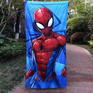 Rainbowfun.de Marvel Spiderman Serviette de Bain ; 70 cm X 140 cm; Rouge Bleu ; 100% Polyester