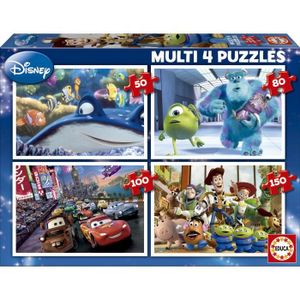 PUZZLE Puzzle - Educa - 15615 - Multi 4 en 1 Pixar