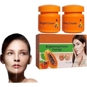 HYDRATANT VISAGE 1set Papaya Whitening Brightening Face Freckle Rem