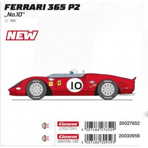 VÉHICULE CIRCUIT Carrera DIGITAL 132 30959 Ferrari 365 P2 'No.10'