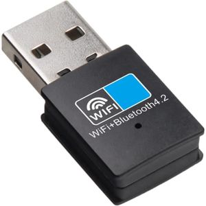CLE WIFI - 3G Jiulixiang Adaptateur USB WiFi Bluetooth, Carte RéSeau Bluetooth 4.2 150 Mbps WiFi Dongle, éMetteur RéCepteur WiFi Bluetooth A396