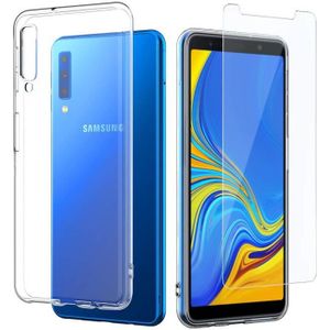 ACCESSOIRES SMARTPHONE Pack de Coque et Verre Trempé pour Samsung Galaxy A7 2018 Protection Antichoc