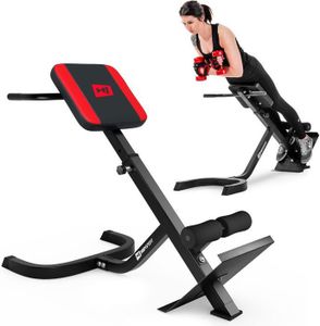 Banc Romain Hyperextension Pliable Multifonction Sogesfurniture – 7 Hauteurs Réglables, Support Jusqu'à 100 Kg – Pour Abdominaux Et Dos - 10