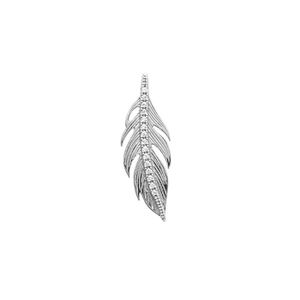 Collier Argent 925 Rhodié Style Amérindien - Pendentif Turquoise Et Plume (28x10mm) - Neuf Avec étiquettes