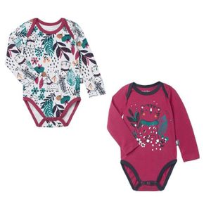 Bebe Fille 0 24m Taille 62 Cm 3 Mois Lot De 2 Bodies Manches Longues Bebe Fille Jolie Hipo Bebe Stargas Ie