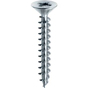 Vis bois Torx à tête plate D.4 x 70 mm Zingué jaune Boîte de 200 pcs NM