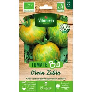 GRAINE - SEMENCE Graines de Tomate Green Zebra Bio Vilmorin - Varié