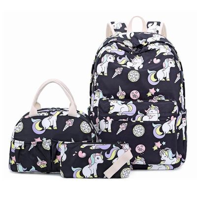 Cartable Licorne Fille en Sac à Dos étudian de Nylon