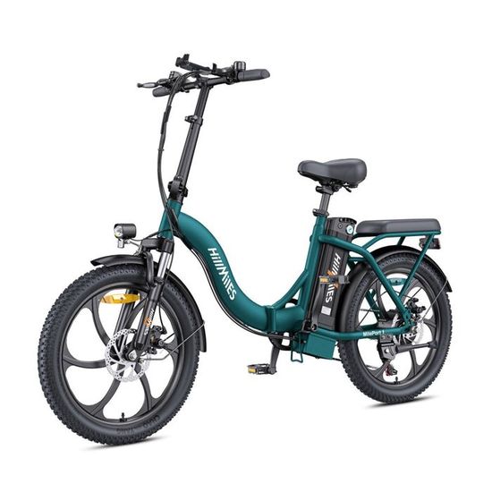 HillMiles MilePort 1 Vélo électrique Pliant Adulte – 250W, Batterie 36V 13Ah Amovible, 100 Km D'autonomie, Pneus 20x3.0, Suspension, 25 Km/h
