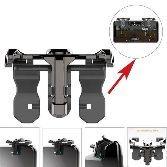 Contrôleur Physique Pour Jeux Mobile PUBG, Call Of Duty - Boutons Triggers L1/R1 - Compatible Téléphone 4.7-6.5 Pouces