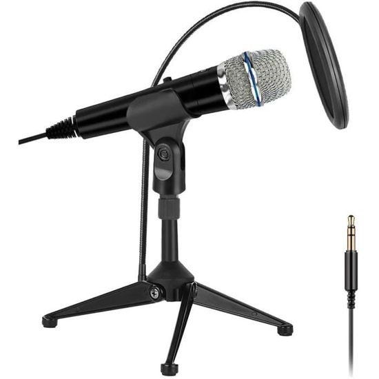 XIAOKOA PC Microphone pour Microphone de jeu pour ordinateur pour