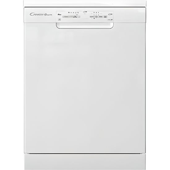 Candy Brava Lave vaisselle 60 cm independant, 16 services, WiFi & Bluetooth, maxi plates, 43 dBA A+ 85x60x60 blanc
