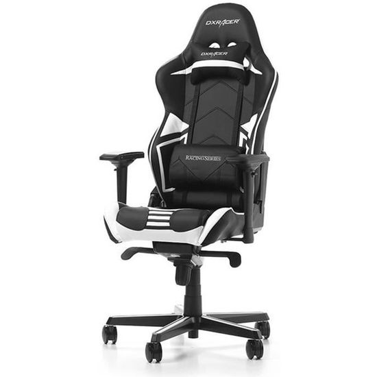 DX RACER Fauteuil Baquet Gaming Racing Pro RV131 - Noir / Blanc