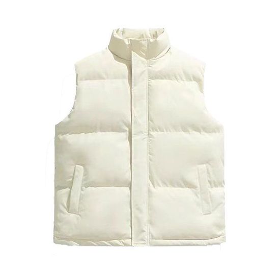 Gilet D'hiver Court Femme - Matelassé, Imprimé Léopard, En Coton - Pour Automne/hiver, Style Décontracté