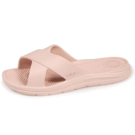 Sandales Isotoner Femme à Doubles Brides - Confort Incroyable - EVERYWEAR