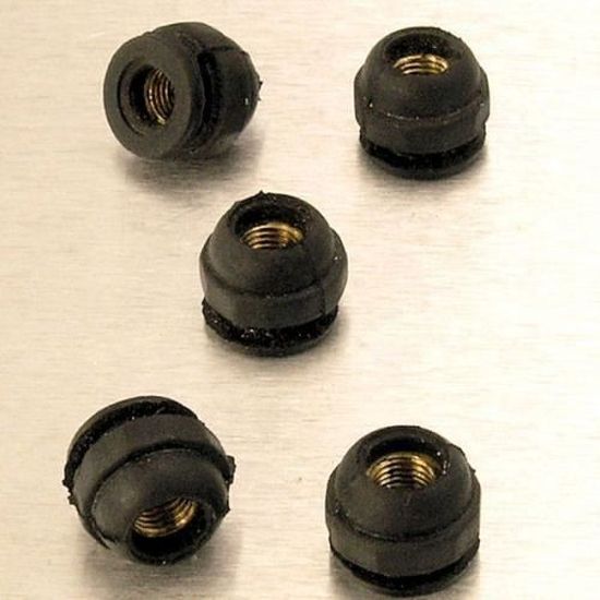 M6 Caoutchouc car/énage avec insert Laiton