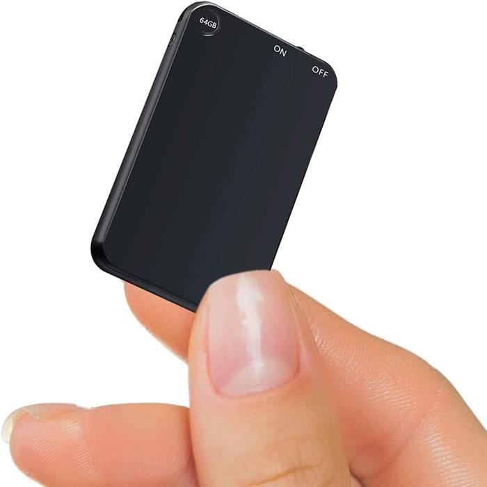 Dictaphone Numérique 64 Go - Enregistrement Vocal, Commande Vocale, Réduction De Bruit - USB-C Rechargeable
