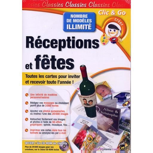 Receptions et Fetes / Logiciel PC Cd-Rom