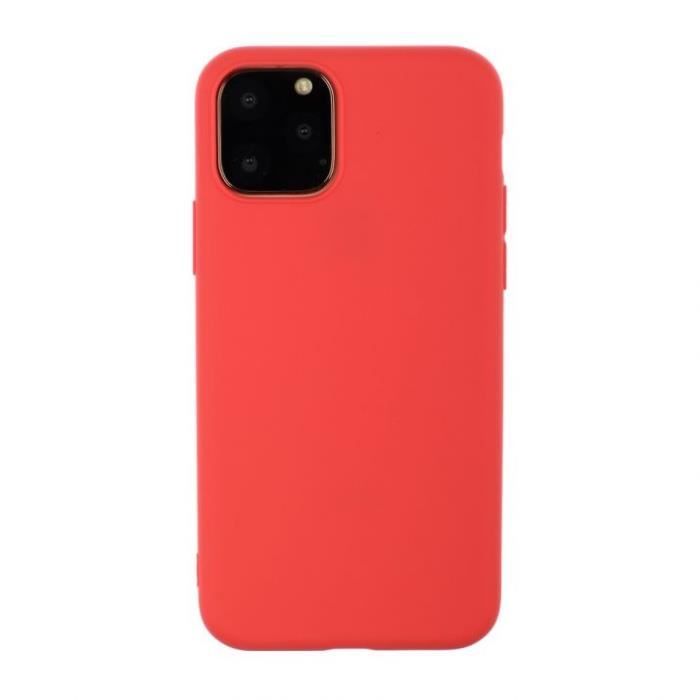 Coque souple rouge silicone pour Apple iPhone 11 toucher soft