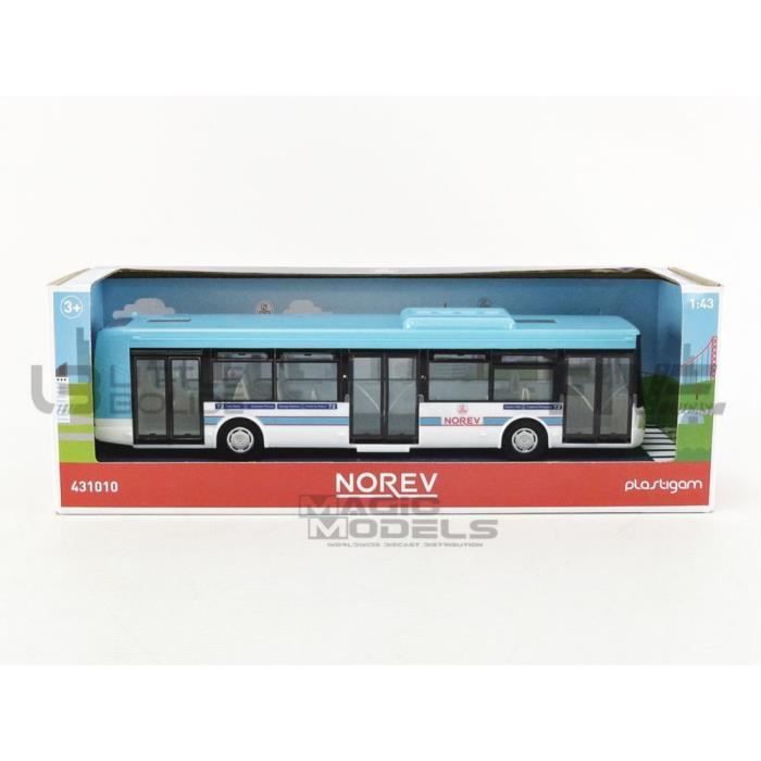 Voiture Miniature de Collection - NOREV 1/43 - IRISBUS Bus - Blue / White - 431010BL