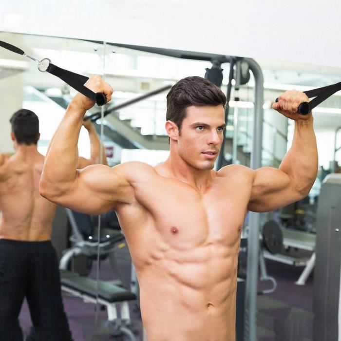 Tirez la bande de résistance de la corde pour remplacer l'équipement de fitness noir en mousse pour les exercices de yoga Accessoire