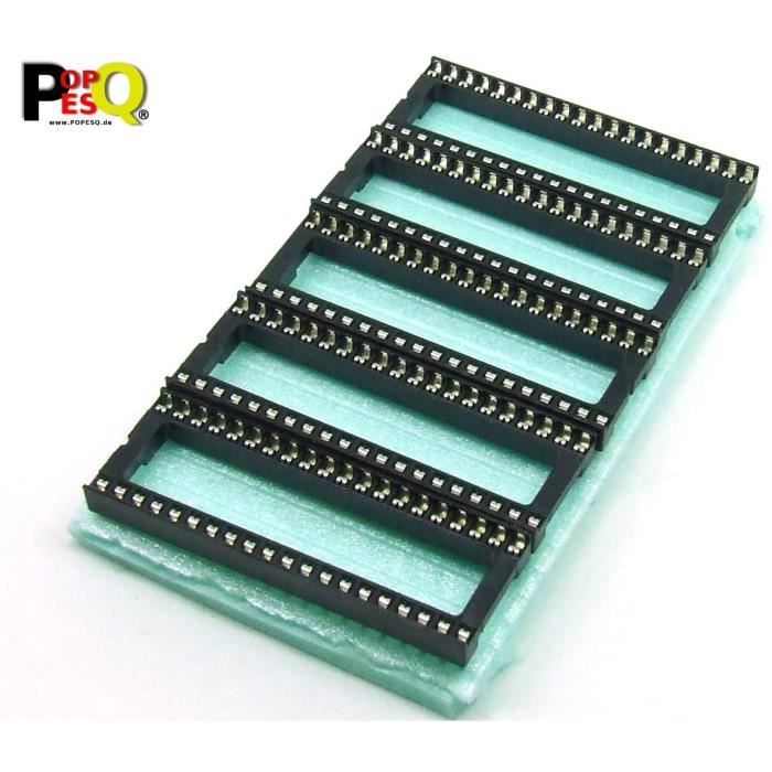 Barebones POPESQ® - 5 Pièces x Dip Boîtier-Socket 40 Broches-pins 0.6--15.24mm (Large) #A1936 10961