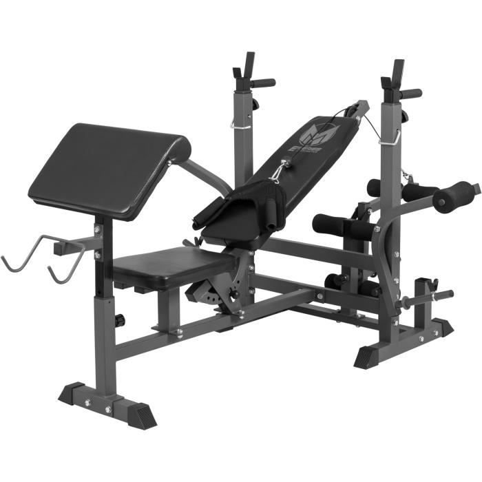 Banc complet multifonction avec repose barre et di