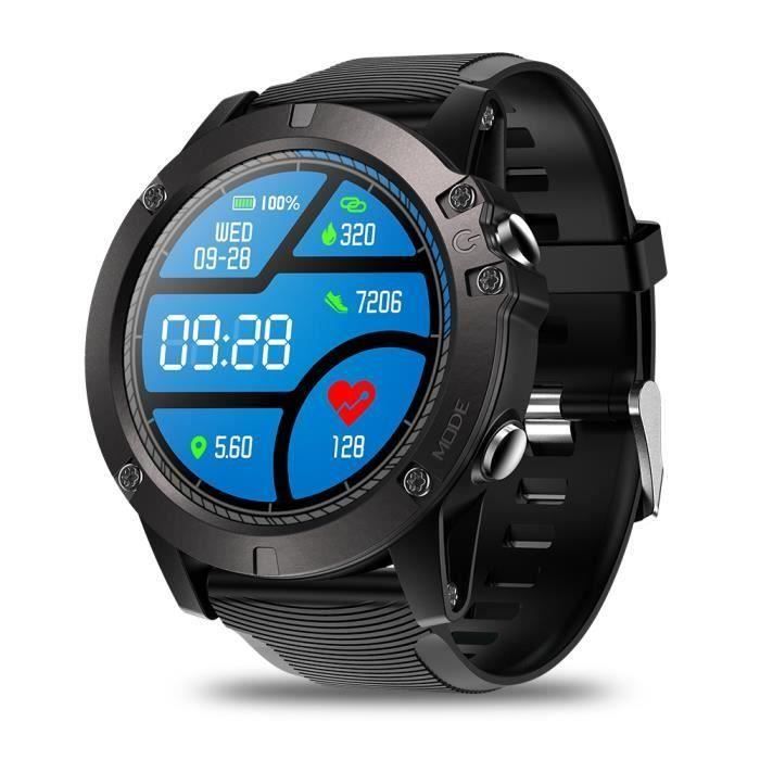Montre Connectée Écran Tactile Étanche IP68 Moniteur De Fréquence Cardiaque Suivi Journée, Sport Smartwatch Noir ZEBLAZE VIBE 3 PRO