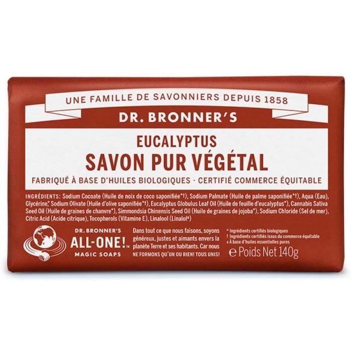 Savons et gels douche DR. BRONNER'S Savon Solide Eucalyptus - 140g 580853