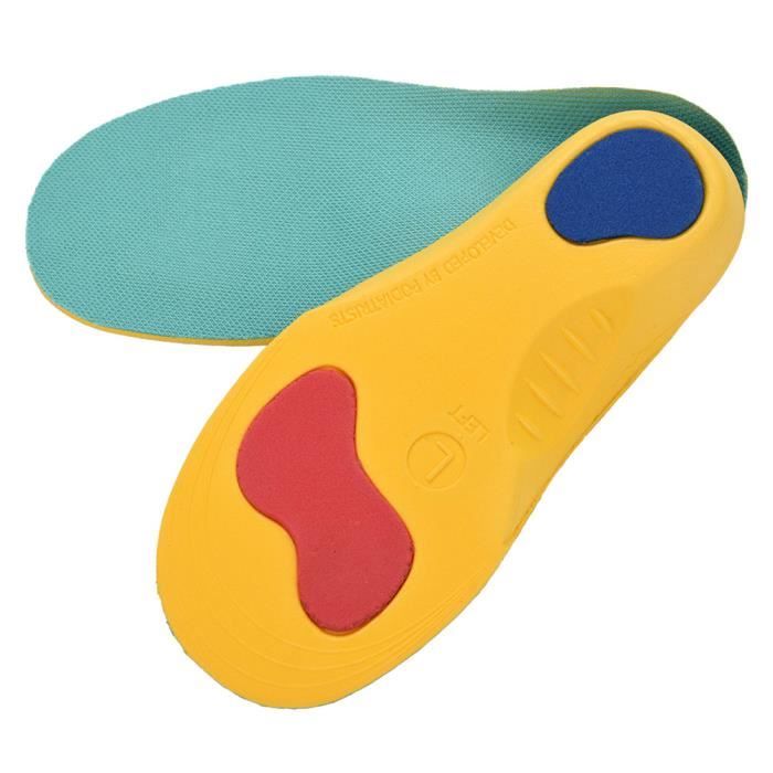Cikonielf Inserts de chaussures Semelles orthopédiques pour coussinets orthopédiques pour enfants (L)