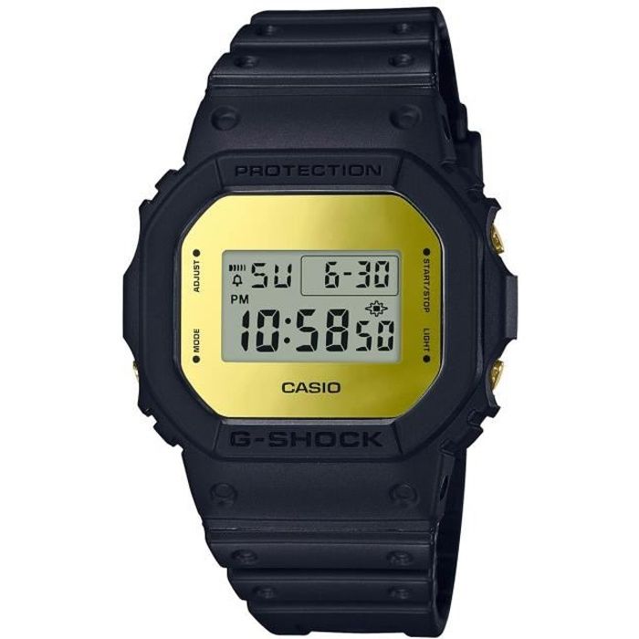 CASIO Montre digitale G-SHOCK DW-5600BBMB-1ER Noir Doré