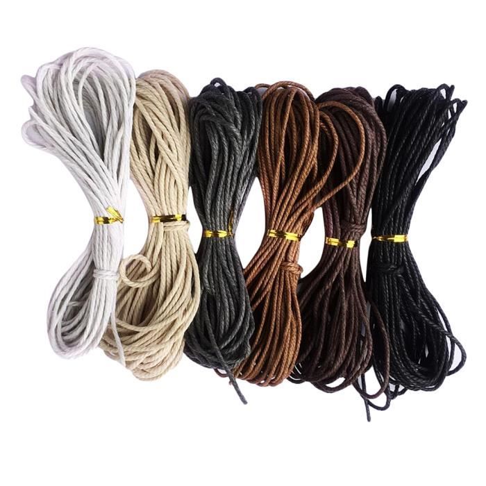 CHAINE DE COU VENDUE SEULE Fil de coton ciré 6 pièces PETSOLA