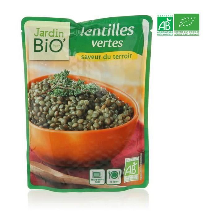 JARDIN BIO Lentilles vertes bio - 250g