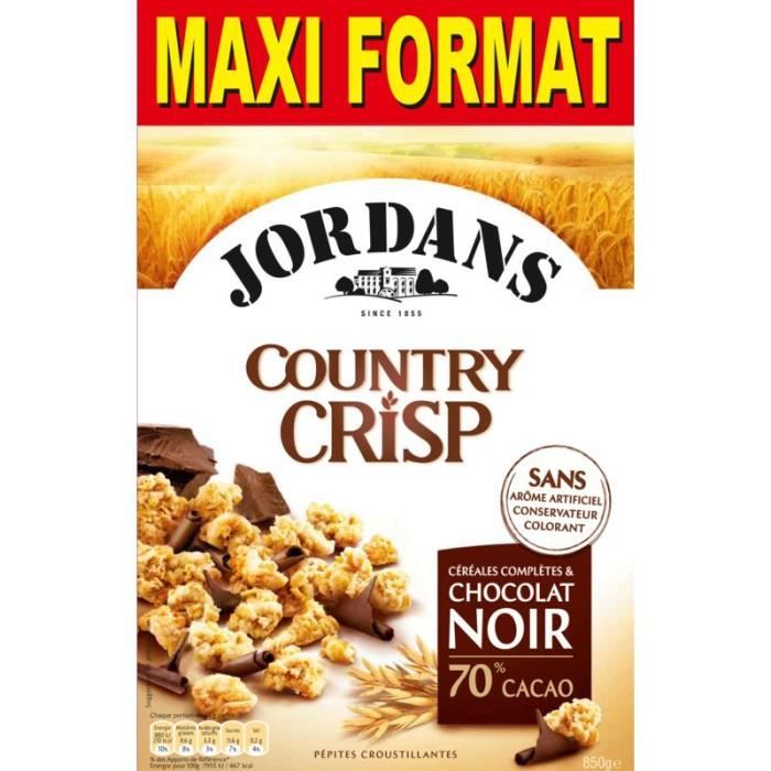 JORDANS Céréales au chocolat Country Crisp 850 g Achat / Vente
