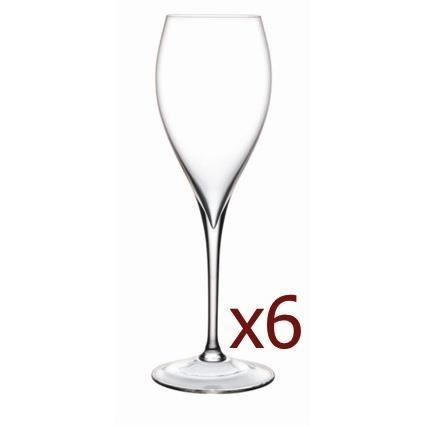 Flutes Grand Piqué - Boite de 6 verres - L'ATELIER du VIN - ACI-ADV402x3