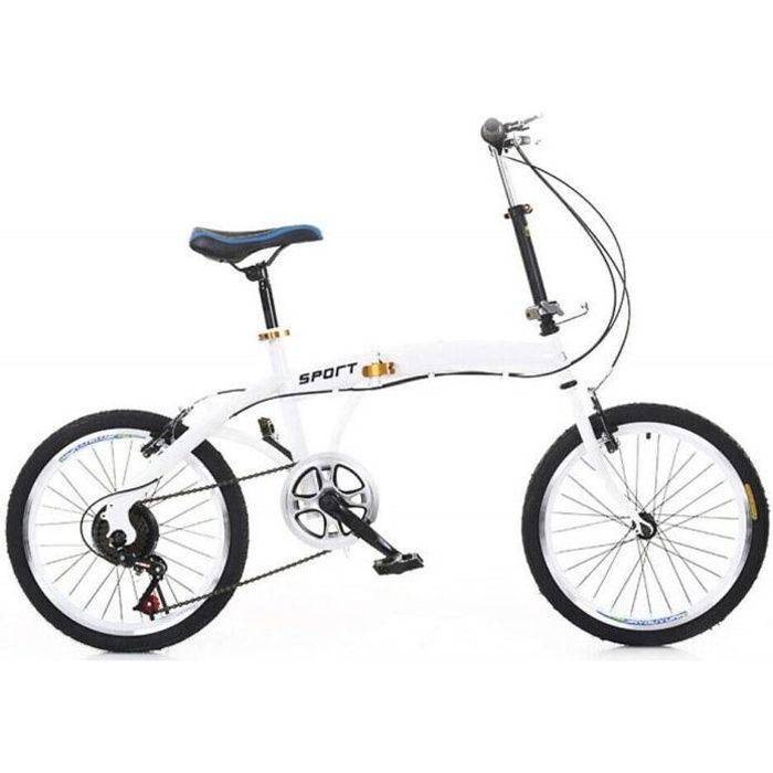 Vélo Pliable 7 Vitesses Vélo Pliant Adulte Vélo Pliant 20 Pouces Bicyclette Pliable