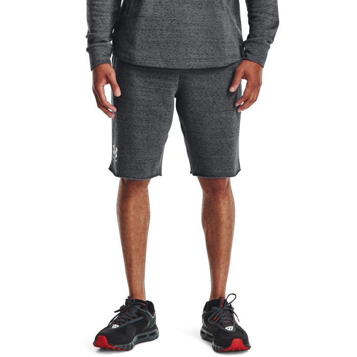 Short Under Armour Rival Terry - gris foncé/blanc - 3XL