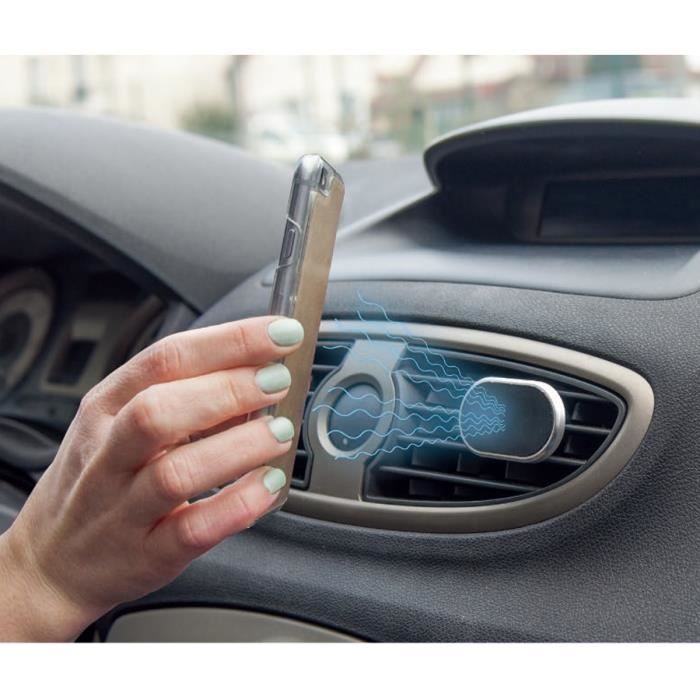 MUVIT Coque Magnetique + Supp Voiture - Apple Iphone 7 Plus - Noir