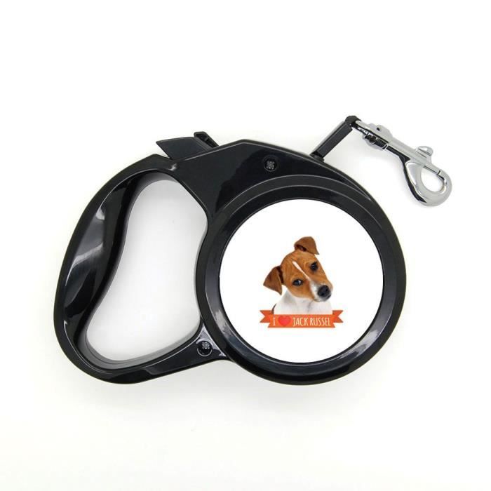 Laisse pour chien rétractable 3m jack russel