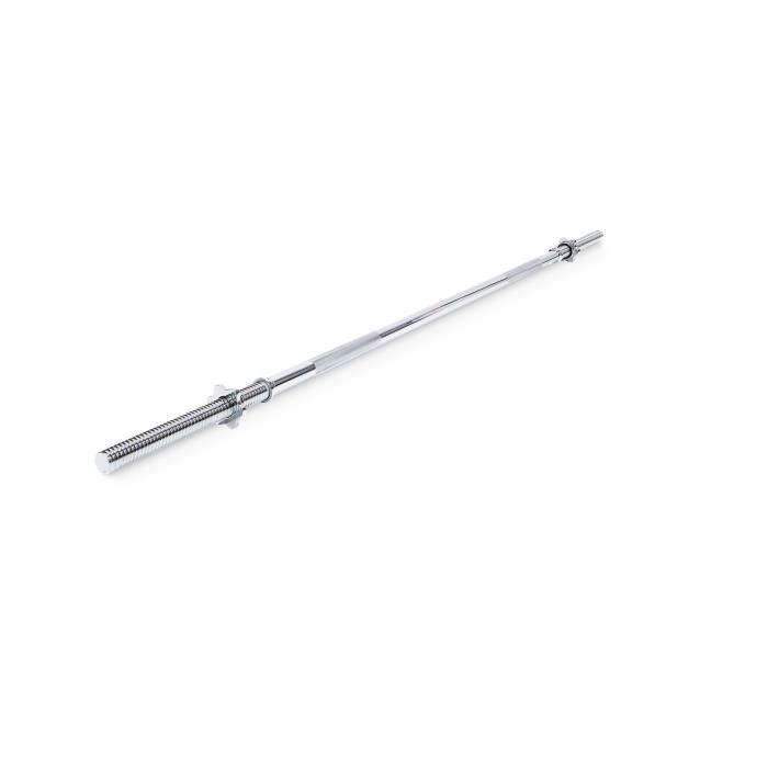 Barre d'haltère Peak Power pour banc de musculation – taille standard 180 x 3 cm