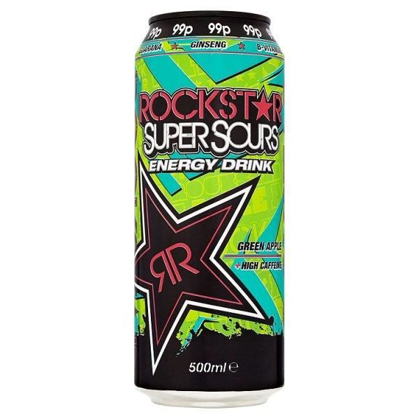 Rockstar Energy Drink super Sours pomme verte 500ml (lot de 12 x 500 ml)